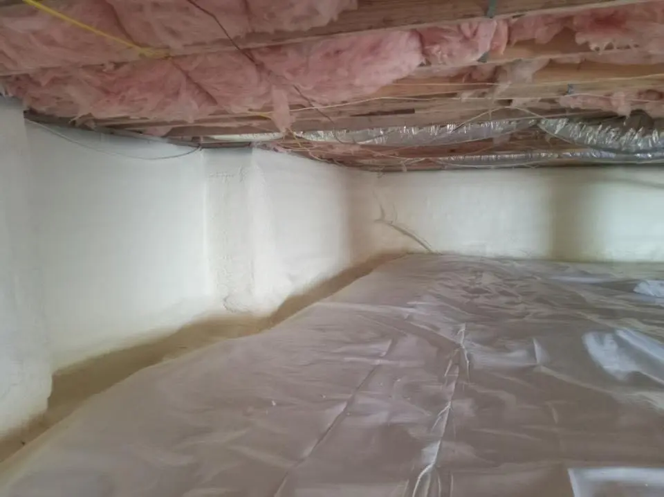 Crawl space encapsulation with closed-cell spray foam for Spray Foam Roofing Repair in Milan